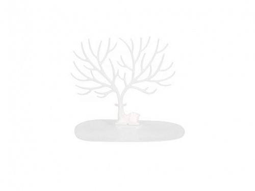 Βάση Stand για Κοσμήματα σε Σχήμα Δέντρου σε Λευκό χρώμα, 25x15x22 cm